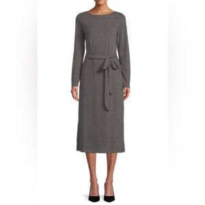 Time and Tru Charcoal Knit Maxi Dress